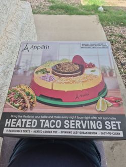 Appétit Heated Taco Serving Set