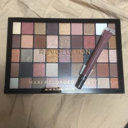 New Revolution Huge Pallet With Sephora Lip Gloss. See My Page For More 