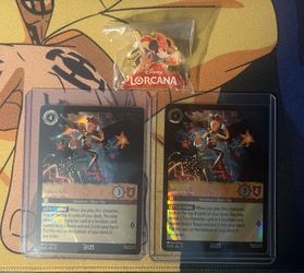 Lorcana D23 Exclusive Woody Leader of the Toys cards