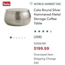 World Market Storage Coffee Table