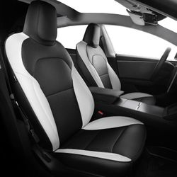 Seat Covers for Tesla Model 3 Highland 2024+
Color: Black/White Nappa Leather