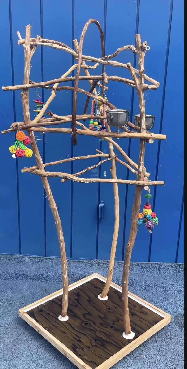 Small Bird Perch Tree The New Fav Spot For That Special Cockatiel Conure Or Ringneck Etc ❤️