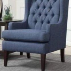 Baby Blue Accent Chair Wingback Chair Living Room Furniture Chair With Ottoman Ottoman Couch Sofa Brand New In The Box