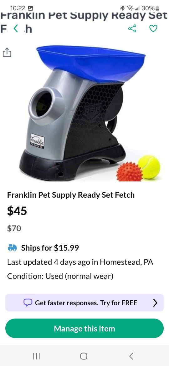 Franklin Ball Launcher