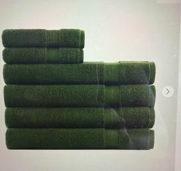 Bath towels - forest green