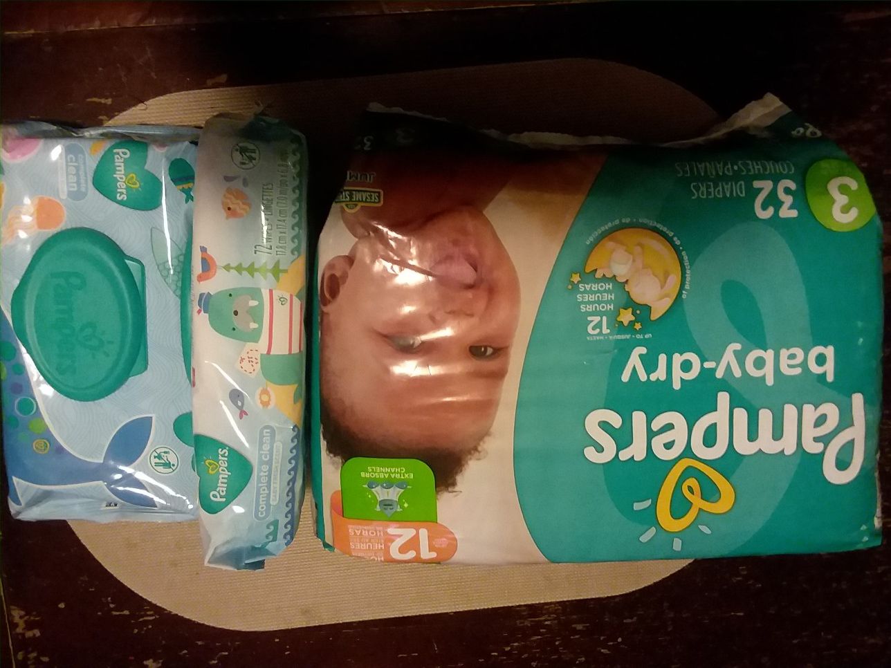 Pampers Size 3 Diapers & Wipe Bundle