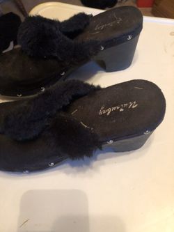 Black shoes with heels