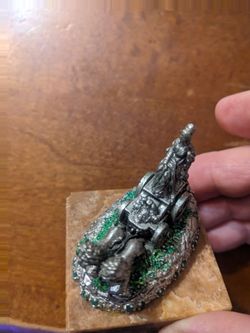 Vintage Goddess Cybele riding chariot by lions