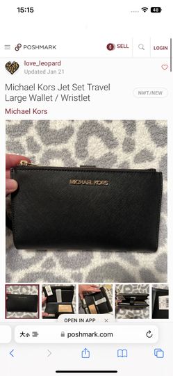 Michael Kors Jet Set Travel Large Wallet / Wristlet