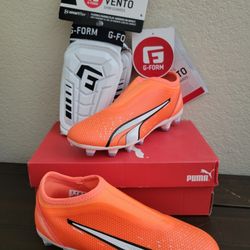 Puma Cleats Size 4 And Small Shin Guards $70 For All