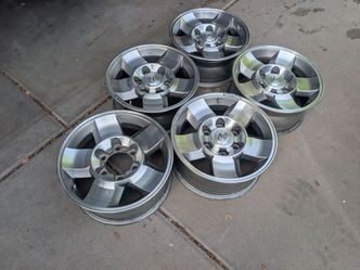 5) 16x7 stock wheels of 2013 Toyota fj cruiser