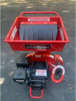 Predator 6.5HP 212cc Gas Powered Red Wood Mulcher Chipper Shredder + Manual + Spark Plug Wrench