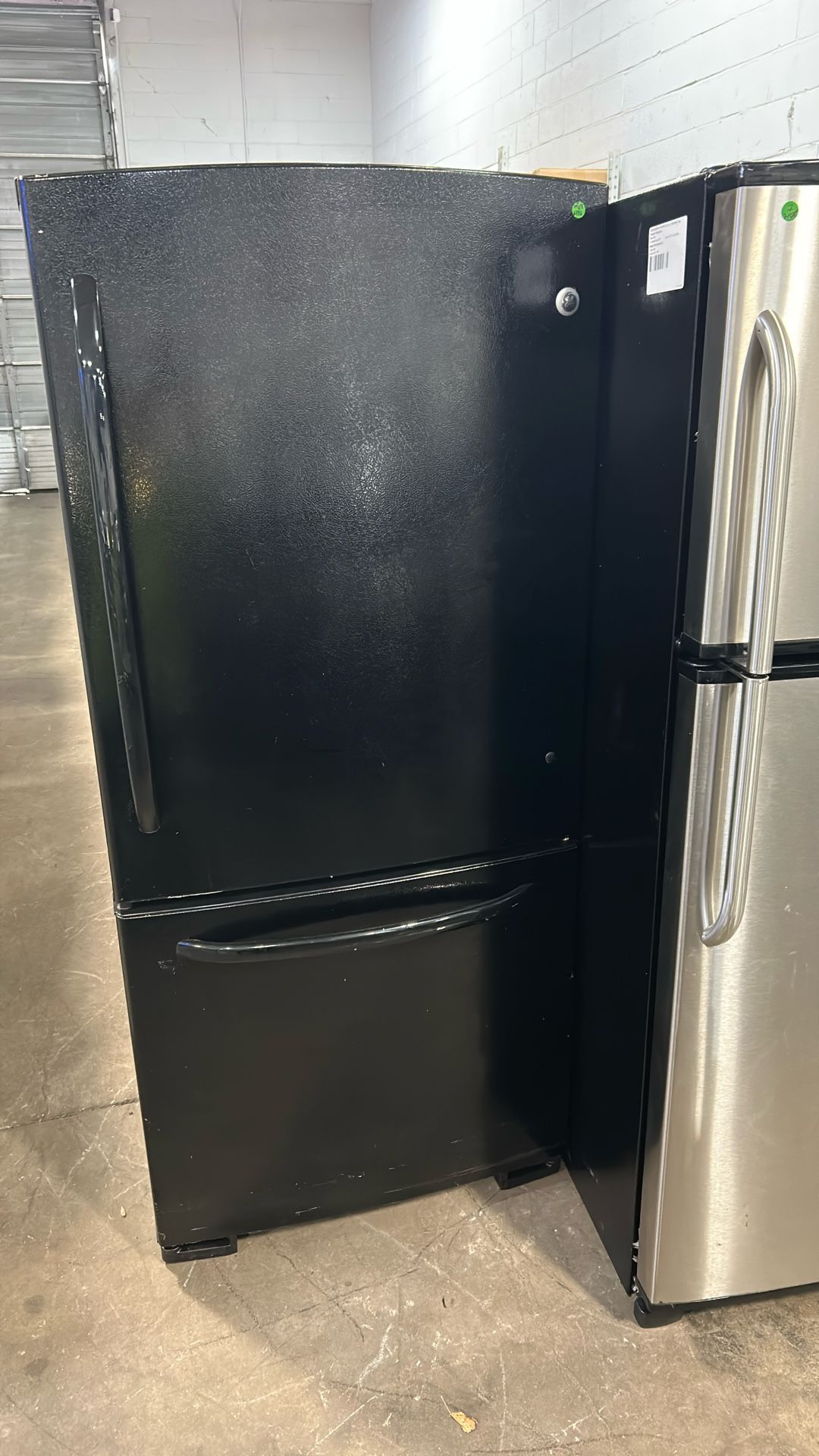 Bottom Freezer Black Fridge