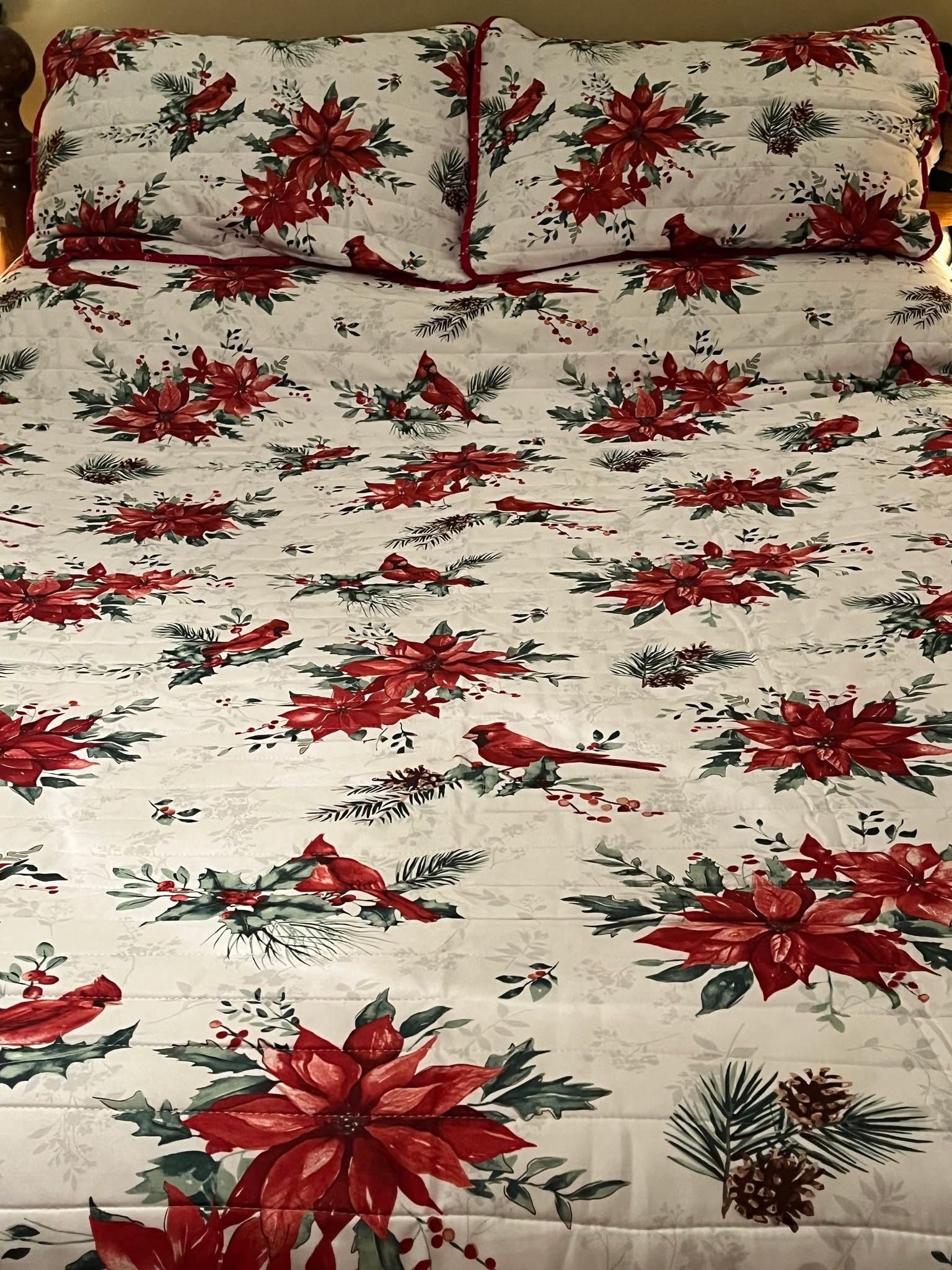 Winter Time/Christmas Time Comforter & Two Shames