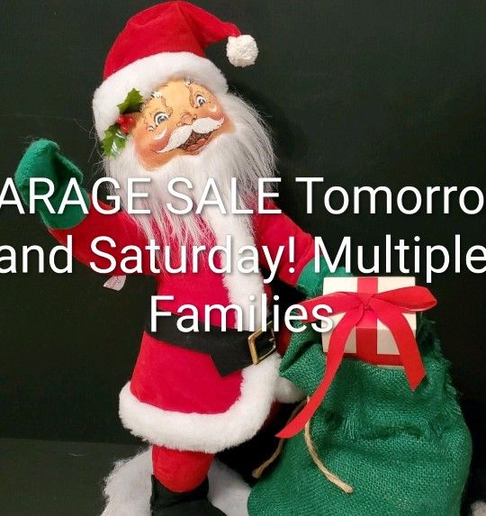 Garage Sale Tomorrow And Saturday  Dec 5 and 6