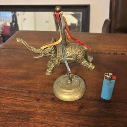 vintage Solid, Brass Elephant