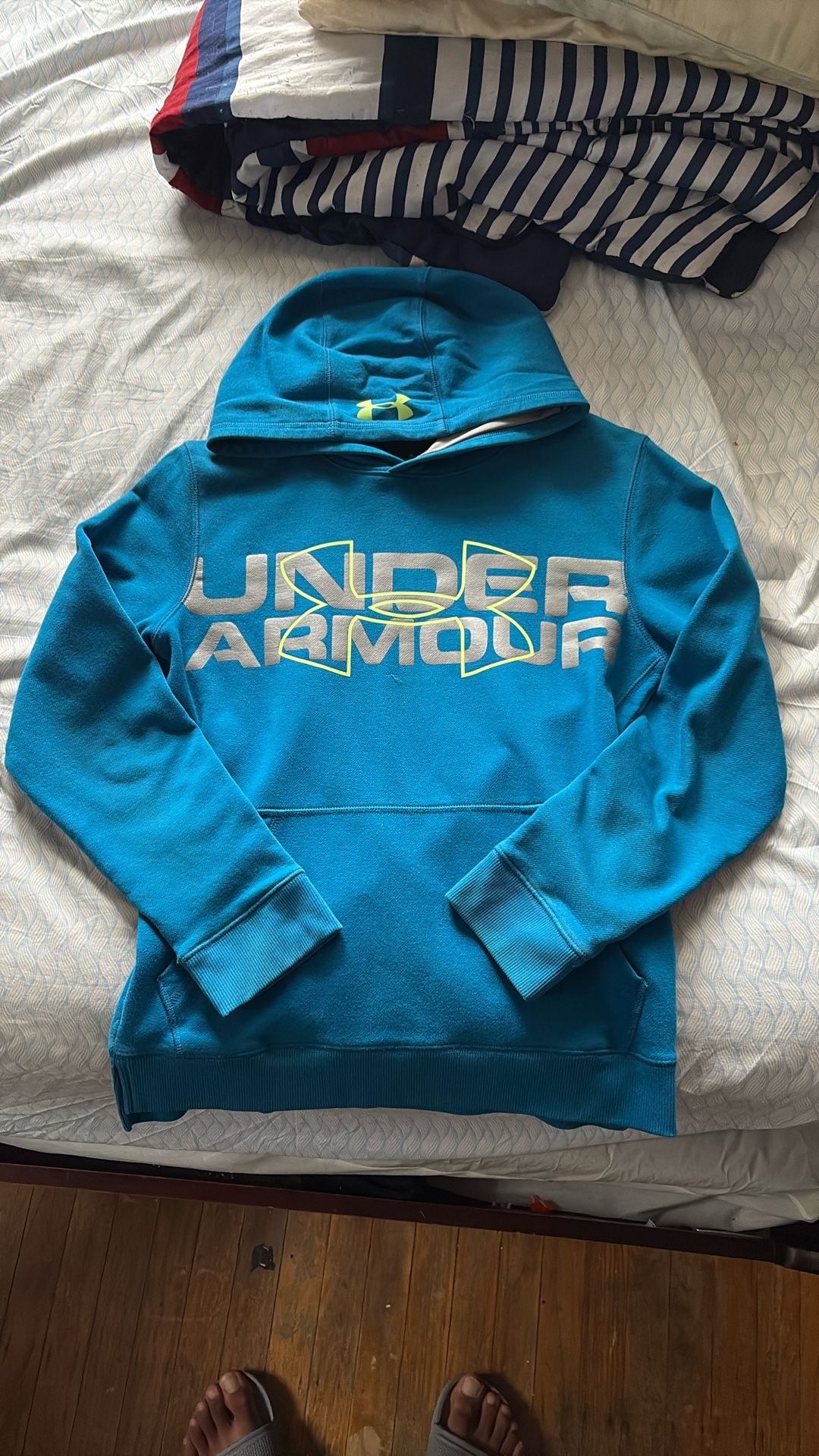 Blue under armour hoodie