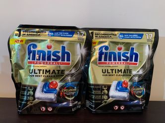 Finish Ultimate 17ct Dishwasher Tabs, Price for Both (multiple sets available)