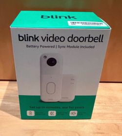 NEW Blink Video Doorbell 2nd Gen + Sync Module Core White