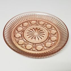 Pink Depression Glass Salad Plate 