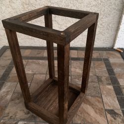 Large Wooden Candle Holder 