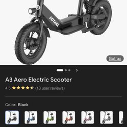 A3 Aero Electric Scooter 