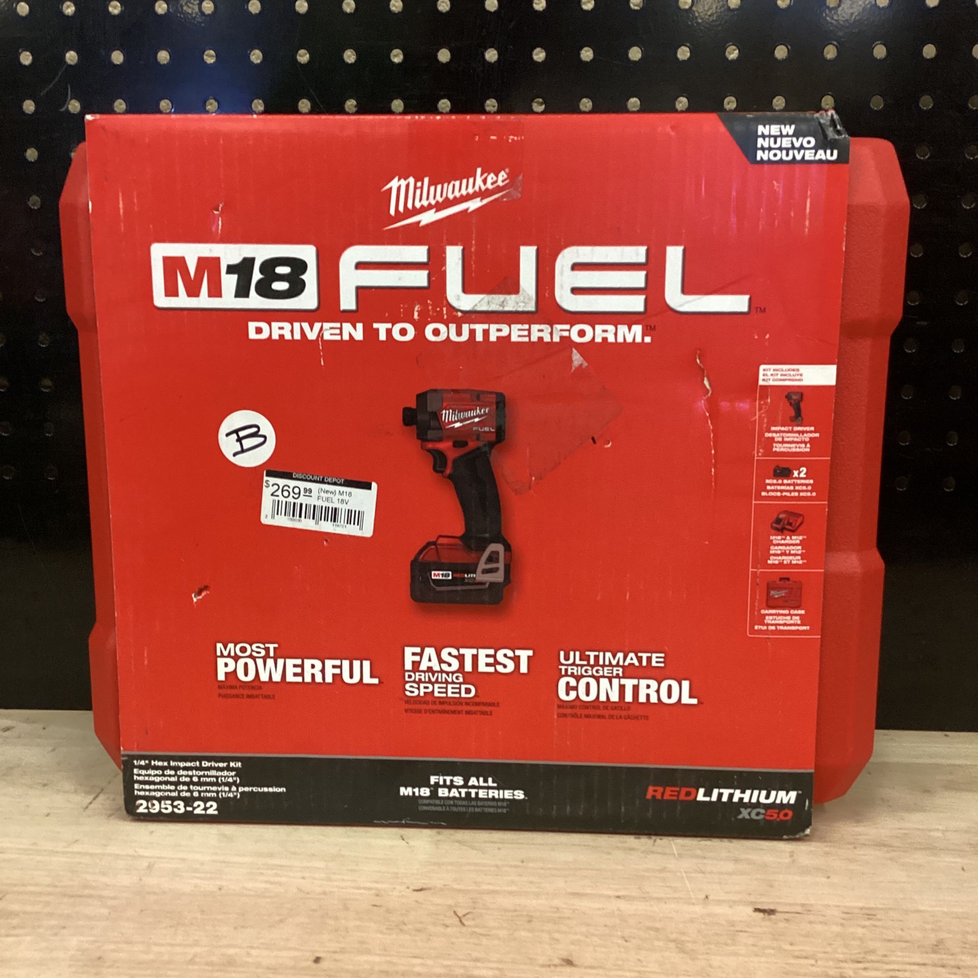 Milwaukee M18 FUEL 18V Lithium-Ion Brushless Cordless 1/4 in. Hex Impact  Driver Kit with Two 5.0Ah Batteries Charger Hard Case for Sale in Phoenix,  AZ OfferUp