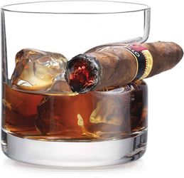 Cigar Whiskey Glass 12oz Double Old Fashioned Tumbler
