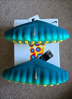 Nike Mind 001 Teal Green slides Men's SZ 10