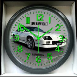 1986 Camaro Iroc Z Glow In The Dark Wall Clock New!