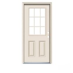 32"x80" 9-lite Primed Exterior French Door (RH Inward)