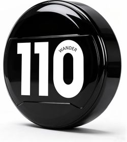 Spare Tire Cover for Land Rover Defender 110 4 Door 2020-2026 Glossy Black ABS Plastic Spare Tire Tyre Wheel Cover Protector