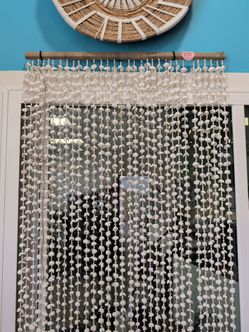 Hanging seashell wall decoration