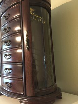 Custom solid wood jewelry chest