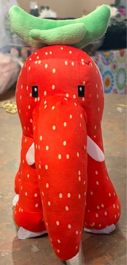 Strawberry themed plush elephant