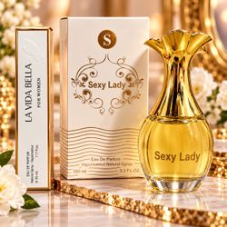 Sexy Lady Women’s Eau de Parfum 100ml + La Vida Bella Travel Size 35ml
