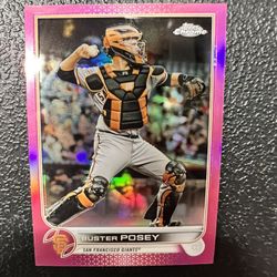 2022 Topps Chrome Pink Buster Posey