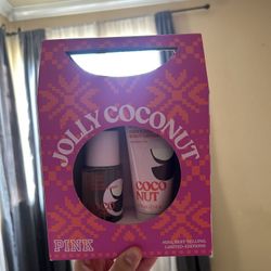 coconut spray and lotion from PINK