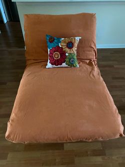 MOVING SALE – Sendai Tri-Fold Futon Twin (Solid Mahogany + Mattress)