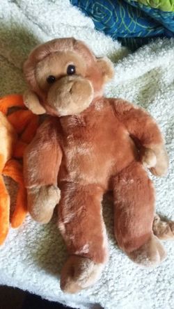 Big Beanie Babies monkey and crab