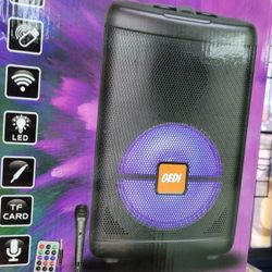 New 8" Bluetooth Speaker Rechargeable DJ Karaoke ALL IN ONE 