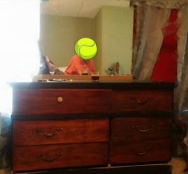 6 drawer dresser with mirror