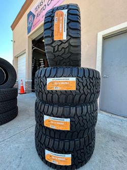 Set of four (4) 33125020LT Landwarrior R/T tires with free install mount & balance 33-12.50-20