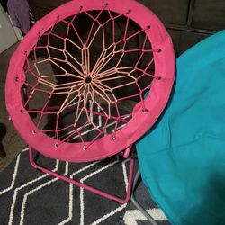 Stretchy Pink Roped Chair 