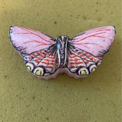 Pink Butterfly Jewelry Holder Case