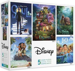 Ceaco - 5 in 1 Multipack puzzles  – Disney Movie Posters