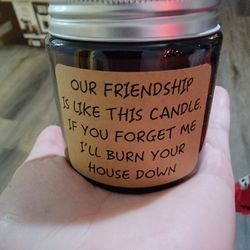 Funny Friend Ship Candle