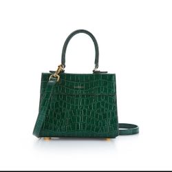 Emerald Croc Elizabeth Bag