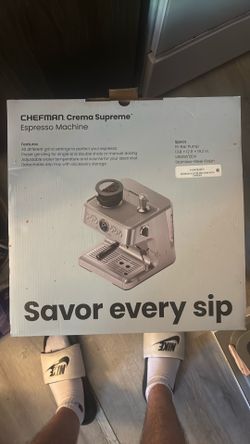 New Chefman Crema Supreme Espresso Machine – Brand New