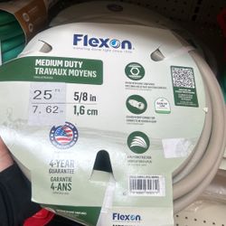 FLEXON 5/8-in x 25-ft Medium -Duty Vinyl Gray Hose